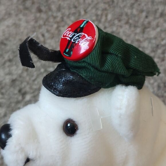 Pre-loved Coca Cola‎ Bean Bag Plush Polar Bear ©1997 - Picture 8 of 10